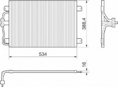 MAGNETI MARELLI 350203215000 -  Конденсатор, кондиционер